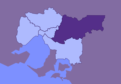 Melbourne Eastern suburbs Melbourne map